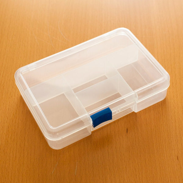 PB8322-5 Compartment Clear Plastic Small Jewelry Organizer