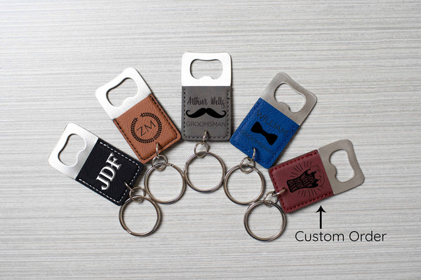 Bottle opener keychain for her top