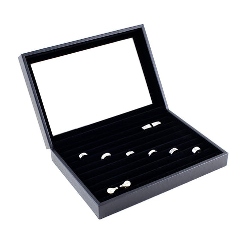 Jewelry & Cuff Links Display Case - Black