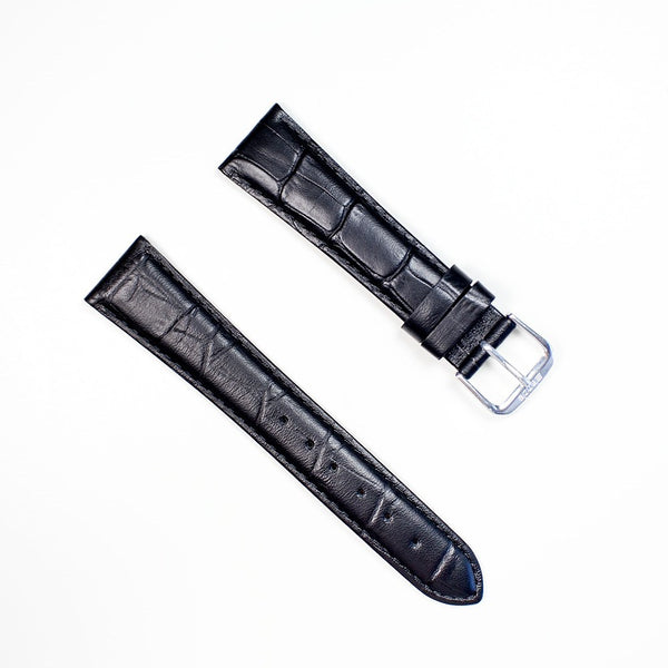 Alligator Embossed Leather Watch Strap