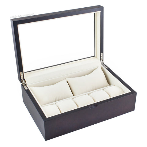 Madera 10 - Walnut - Watch Box - Caddy Bay Collection