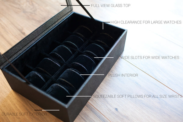 Ardesia 10 - T - Watch Box - Caddy Bay Collection