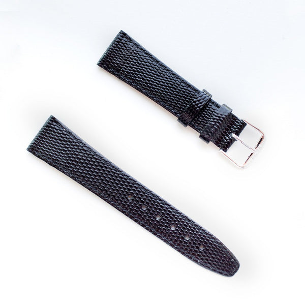Lizard Embossed Calf Leather Watch Band