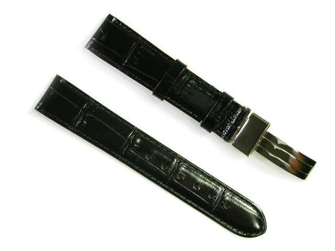 Alligator Embossed Leather Watch Band