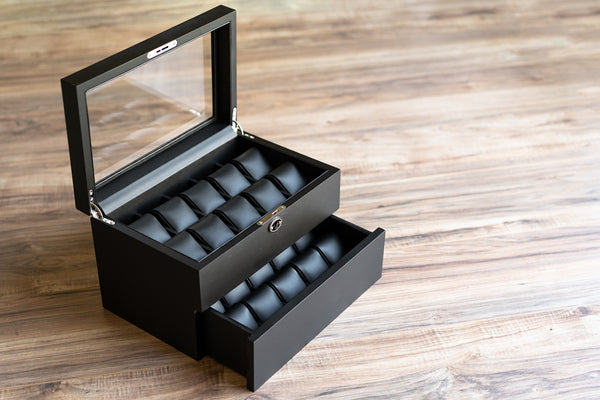 Madera 20 - Black - Watch Box - Caddy Bay Collection