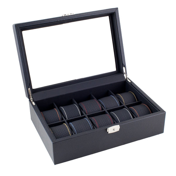 Carbon 10 - Assorted - Watch Box - Caddy Bay Collection