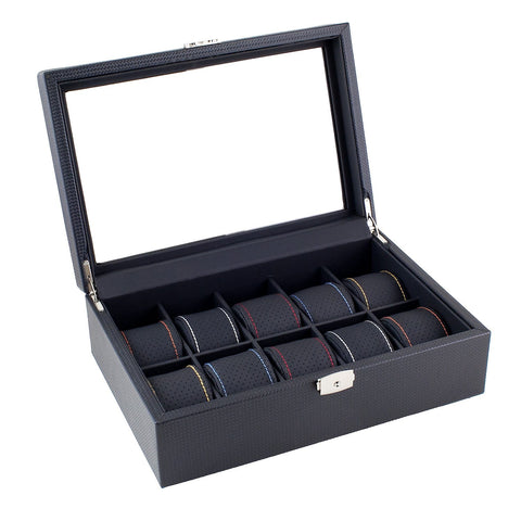 Carbon 10 - Assorted - Watch Box - Caddy Bay Collection