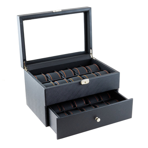 Carbon 20 - Orange - Watch Box