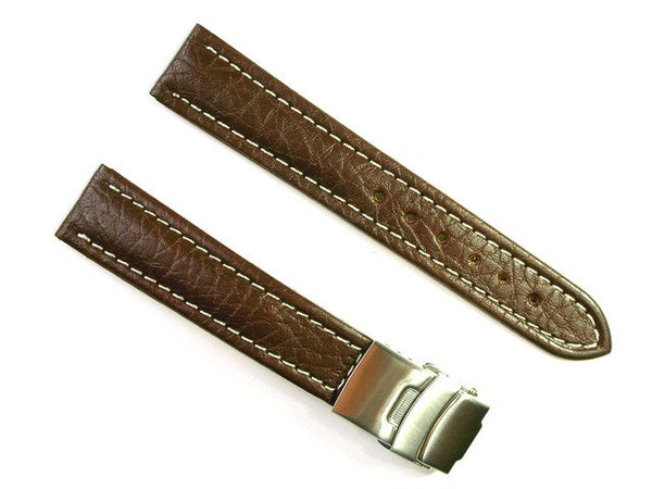 Buffalo Leather Watch Band - Flip Lock