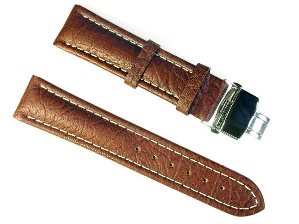 Buffalo Leather Watch Band - Butterfly