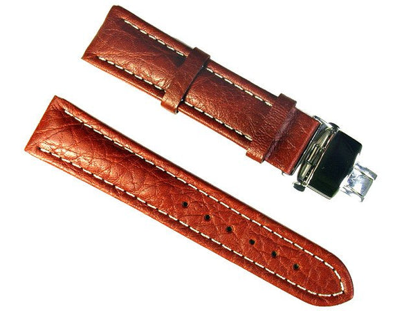 Buffalo Leather Watch Band - Butterfly