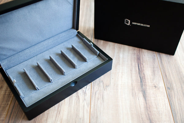 Watch Band Case - Obsidian Wood