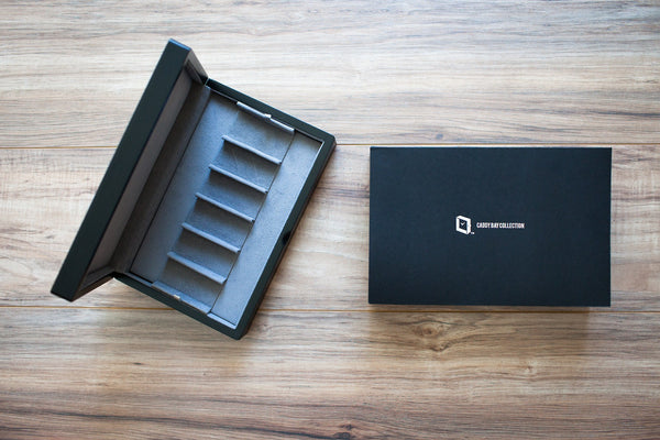 Watch Band Case - Obsidian Wood