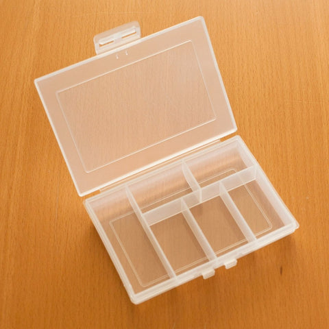 3 Pack Frosted Plastic Multipurpose Organizer with 6 Compartments