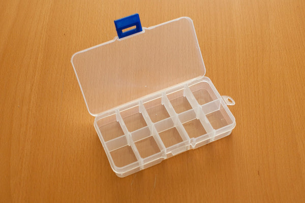 3 Pack Clear Plastic Multipurpose Organizer with Adjustable  Dividers