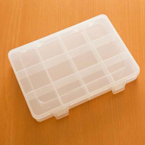 3 Tier Stackable Clear Plastic Case with Removable Dividers - Caddy Bay  Collection