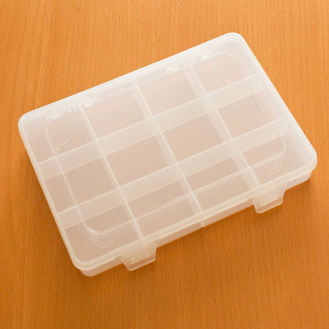 Multipurpose Organizer with 12 Compartments - Frosted