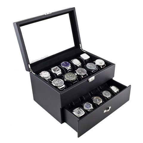 Carbon 20 - Watch Box - Caddy Bay Collection