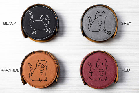 Coaster - Round - Chunky Cats