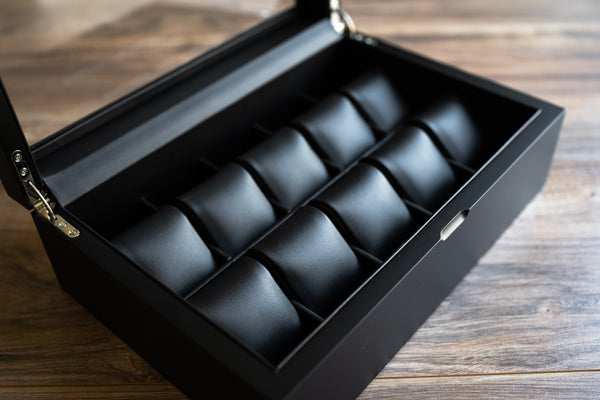 Madera 10 - Black - Watch Box - Caddy Bay Collection