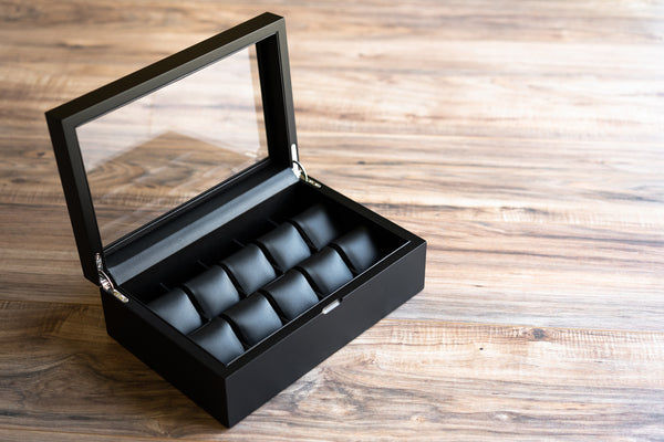Madera 10 - Black - Watch Box - Caddy Bay Collection