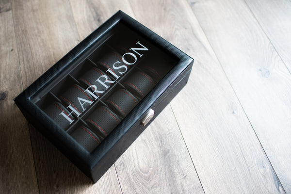 Carbon 10 - Red - Watch Box