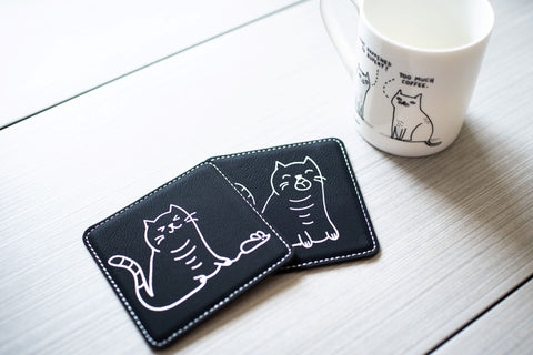 Coaster - Square - Chunky Cats