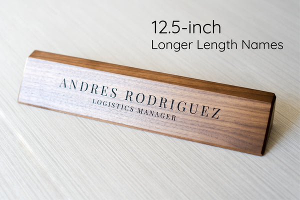 Walnut Wood Name Plate