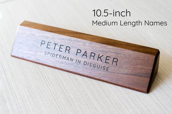 Walnut Wood Name Plate