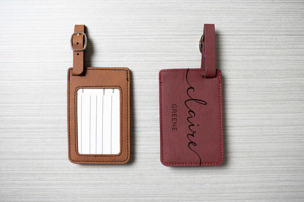 Vegan Leather - Luggage Tag