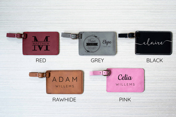 Vegan Leather - Luggage Tag