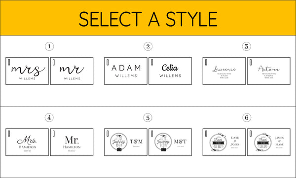 Vegan Leather - Luggage Tag Pair