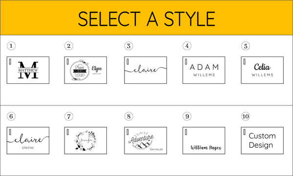 Vegan Leather - Luggage Tag