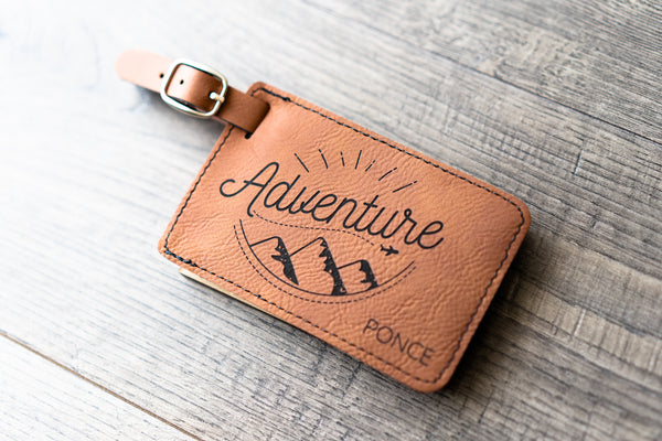 Vegan Leather - Luggage Tag