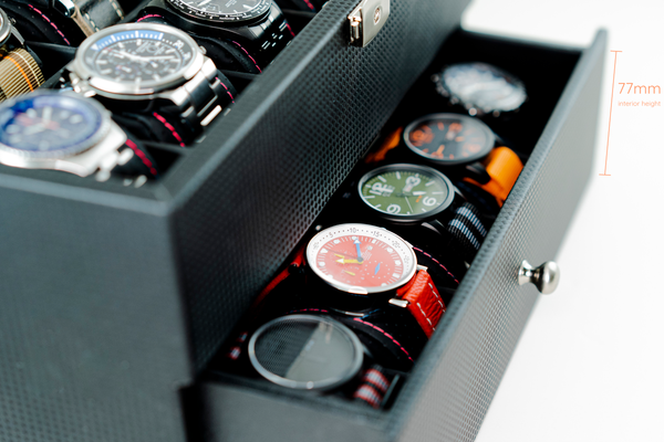 Carbon 20 - Red - Watch Box